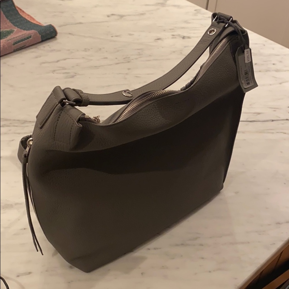 All Saints Kita Leather Backpack Grey